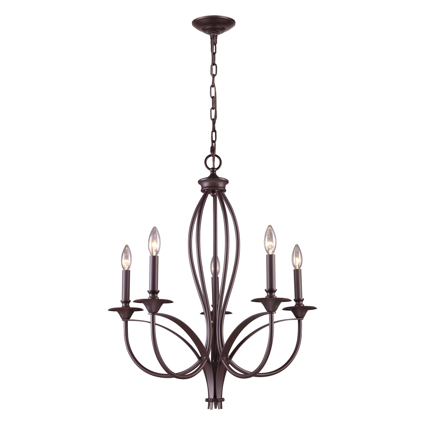 ELK SHOWROOM 61032-5 Medford 26'' Wide 5-Light Chandelier - Oiled Bronze