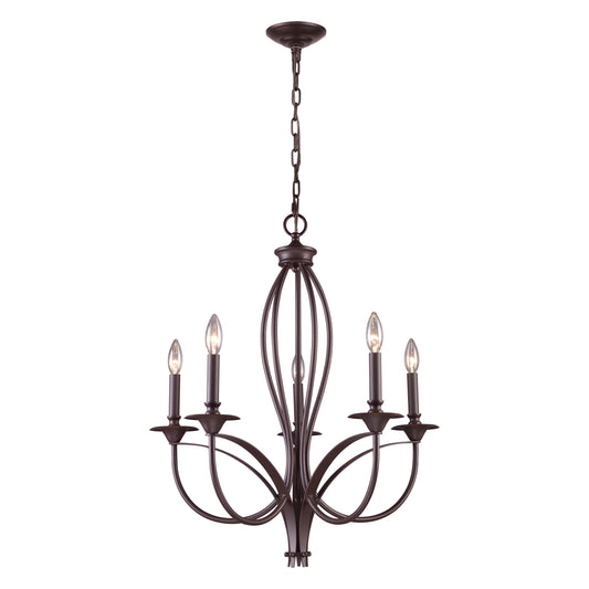 ELK SHOWROOM 61032-5 Medford 26'' Wide 5-Light Chandelier - Oiled Bronze