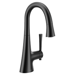 MOEN 6126BL Kurv One-Handle Pulldown Bar Faucet - Matte Black