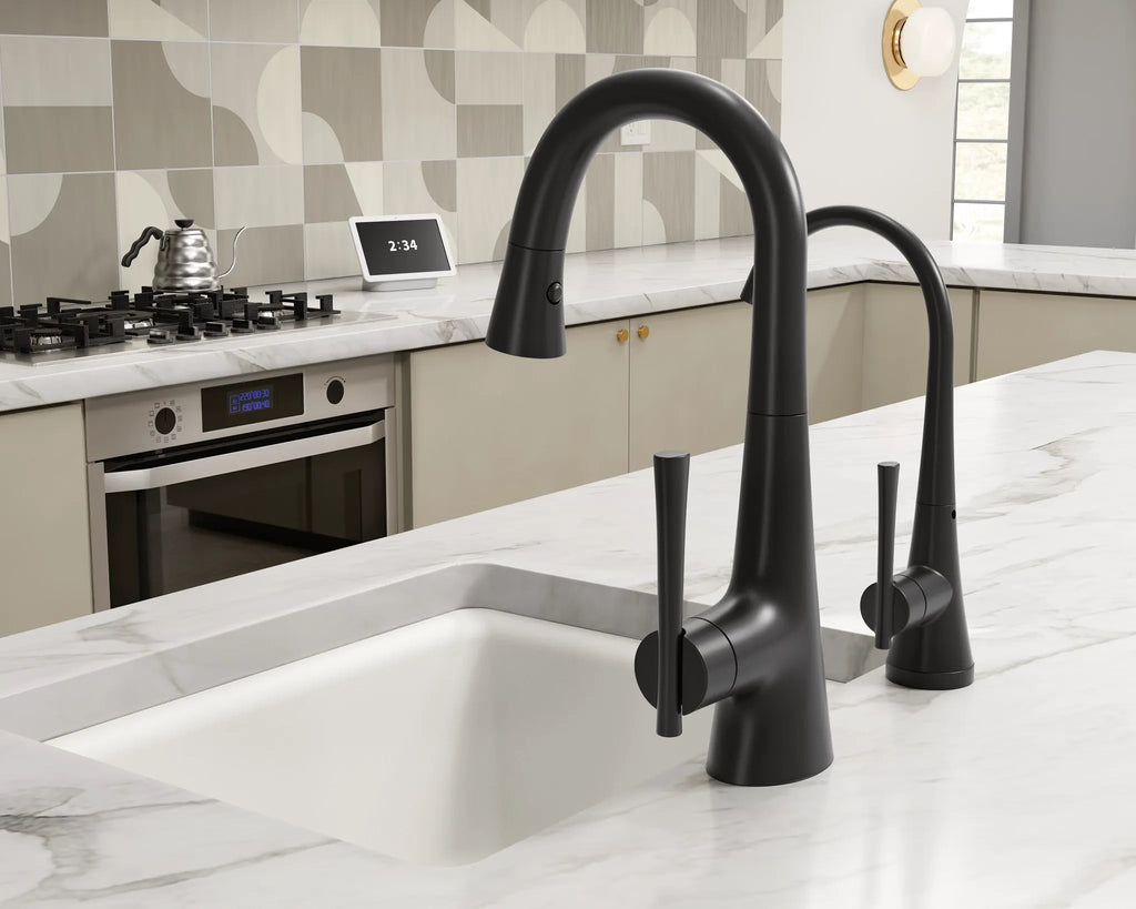 MOEN S5560BL One-Handle High Arc Single Mount Beverage Faucet - Matte Black
