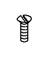 KOHLER Screw 6-32 X .5, K-61454