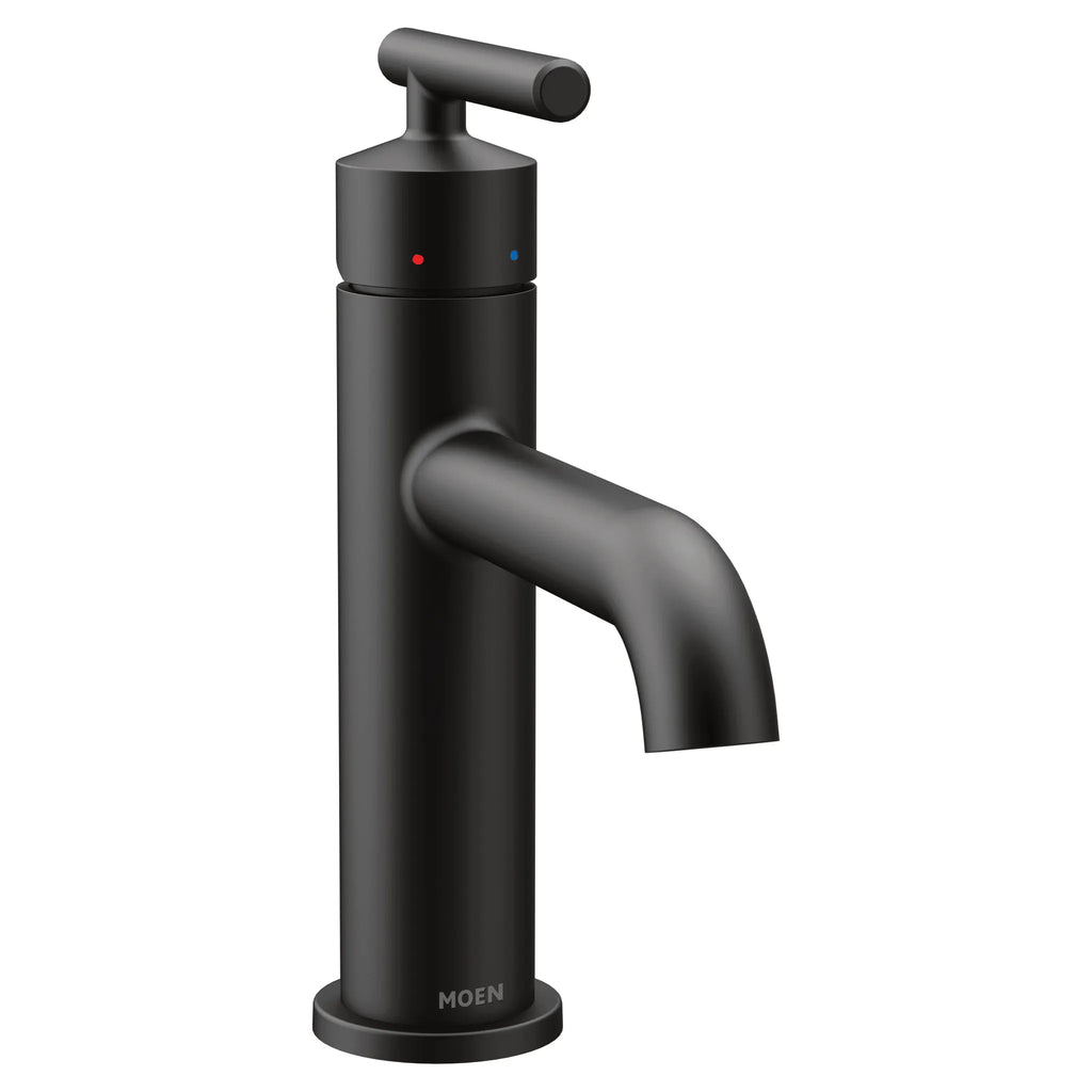 MOEN 6145BL Gibson One-Handle Bathroom Sink Faucet - Matte Black