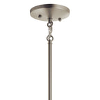 KICHLER 43640NI Jolie 12.5" 1 Light Mini Pendant With Satin Etched Glass In Brushed Nickel