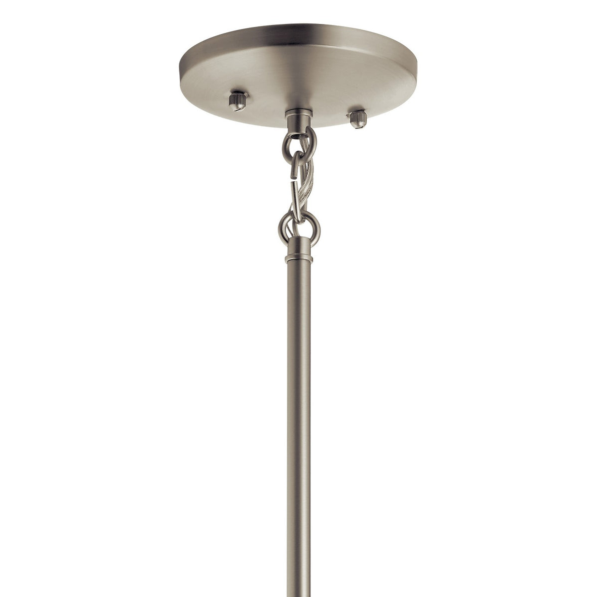KICHLER 43640NI Jolie 12.5" 1 Light Mini Pendant With Satin Etched Glass In Brushed Nickel
