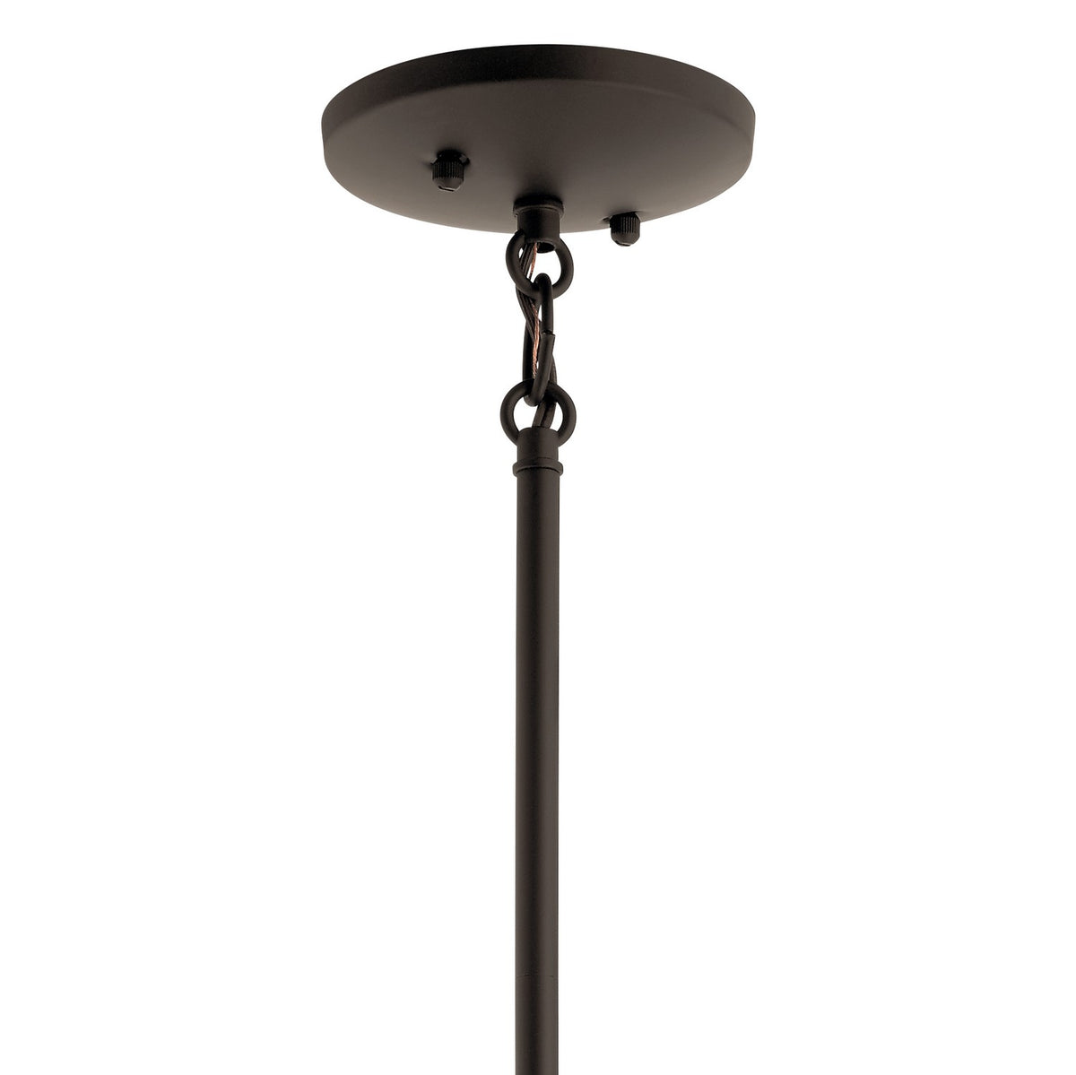 KICHLER 43640OZ Jolie 18" 1 Light Mini Pendant With Satin Etched Glass In Olde Bronze