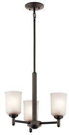 KICHLER 43670OZ Shailene 3 Light Mini Chandelier Olde Bronze