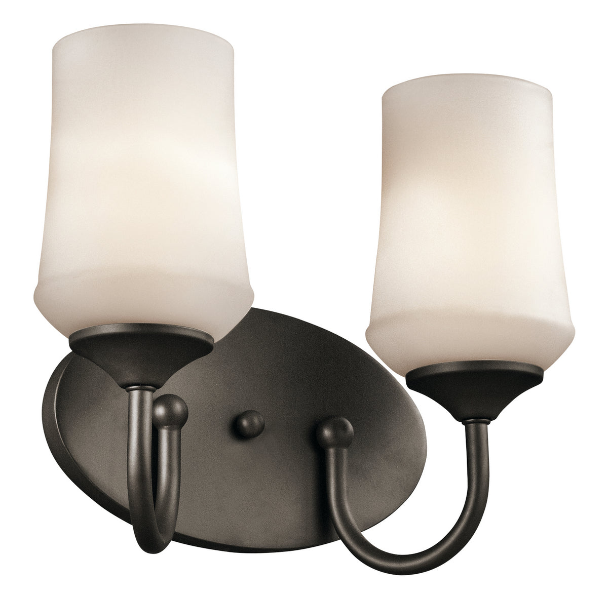 KICHLER 45569OZ Aubrey 2 Light Vanity Light Olde Bronze