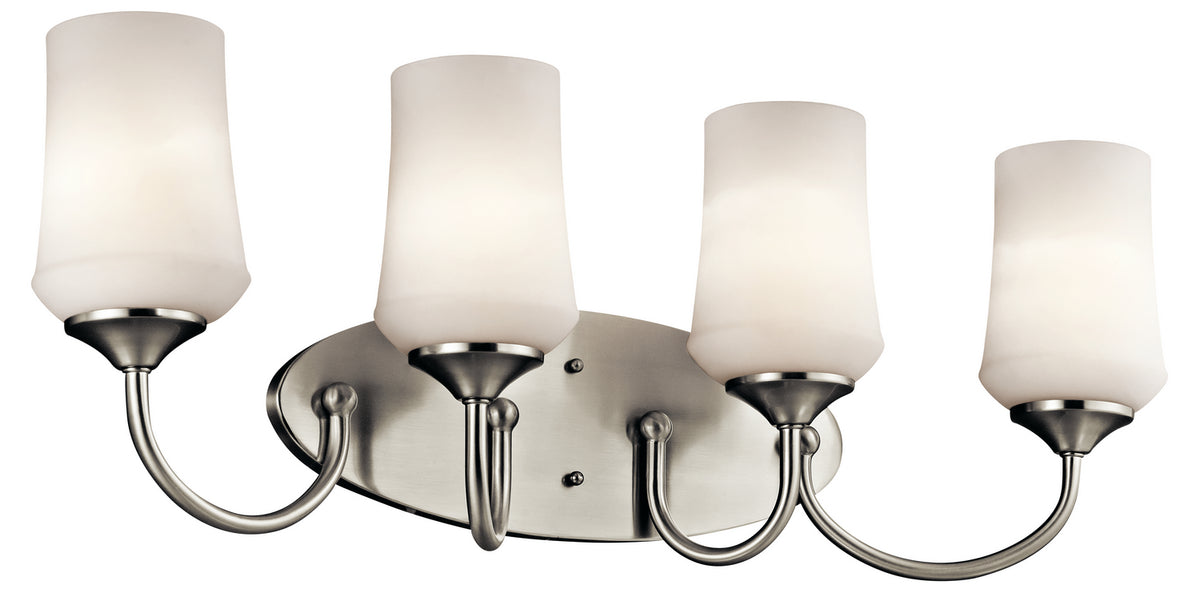 KICHLER 45571NI Aubrey 4 Light Vanity Light Brushed Nickel