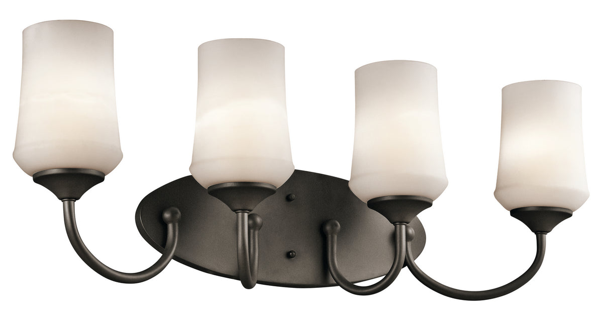 KICHLER 45571OZ Aubrey 4 Light Vanity Light Olde Bronze