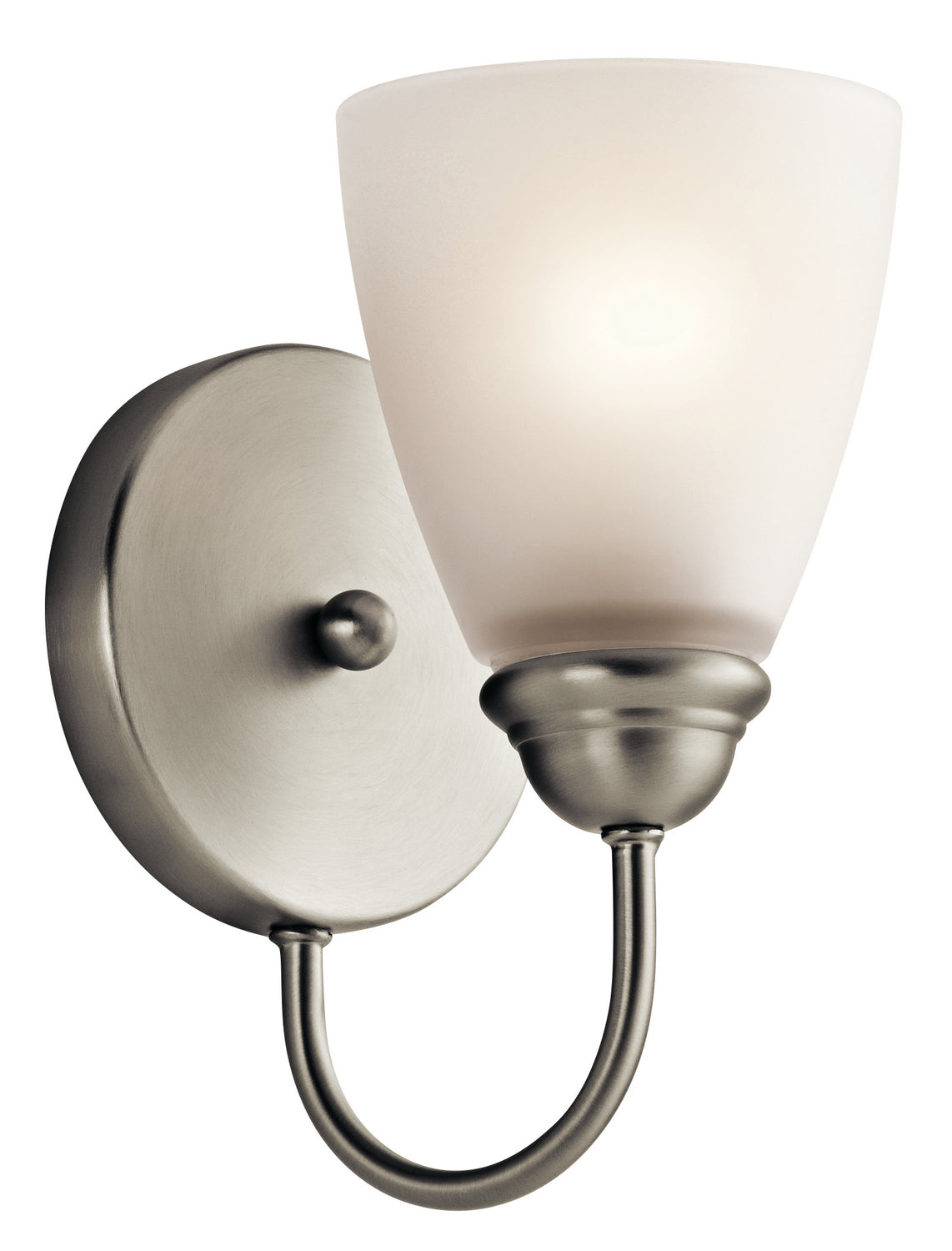 KICHLER 45637NI Jolie 1 Light Wall Sconce Brushed Nickel