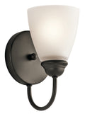 KICHLER 45637OZ Jolie 1 Light Wall Sconce Olde Bronze
