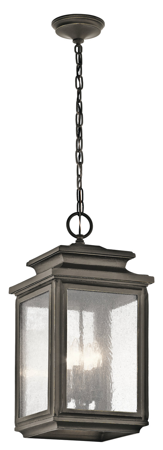 KICHLER 49505OZ Wiscombe Park 4 Light Pendant Olde Bronze