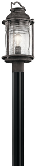 KICHLER 49573WZC Ashland Bay 1 Light Post Light Weathered Zinc