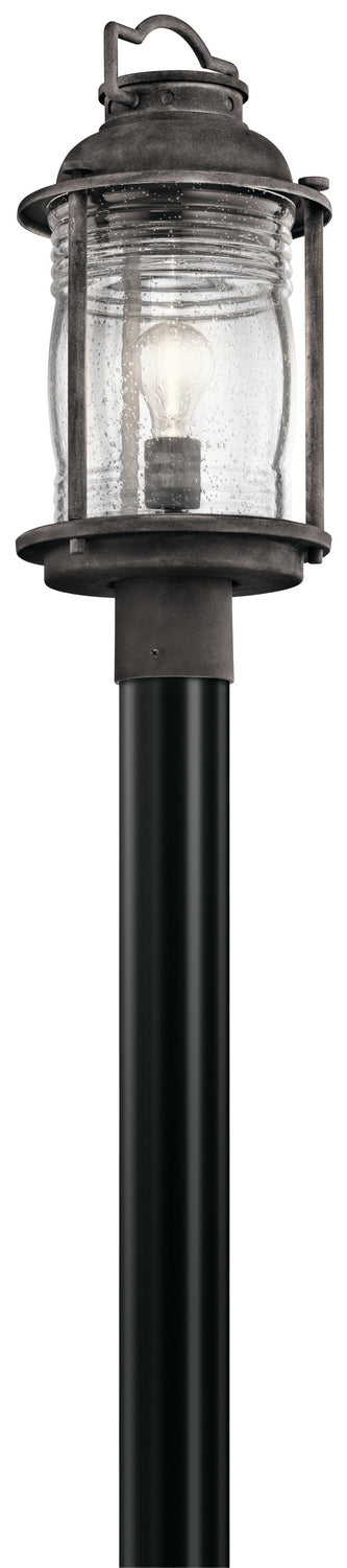 KICHLER 49573WZC Ashland Bay 1 Light Post Light Weathered Zinc