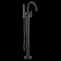 MOEN 615BL Cia  One-Handle Tub Filler Includes Hand Shower In Matte Black