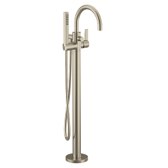 MOEN 615BN Cia Chrome One-Handle Tub Filler Includes Hand Shower - Brushed Nickel
