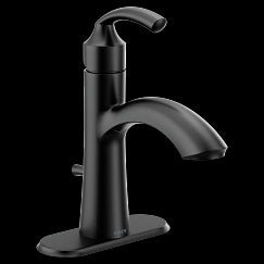 MOEN 6170BL Glyde  One-Handle Bathroom Faucet In Matte Black