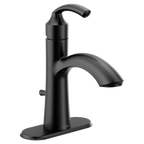 MOEN 6170BL Glyde One-Handle Bathroom Sink Faucet - Matte Black