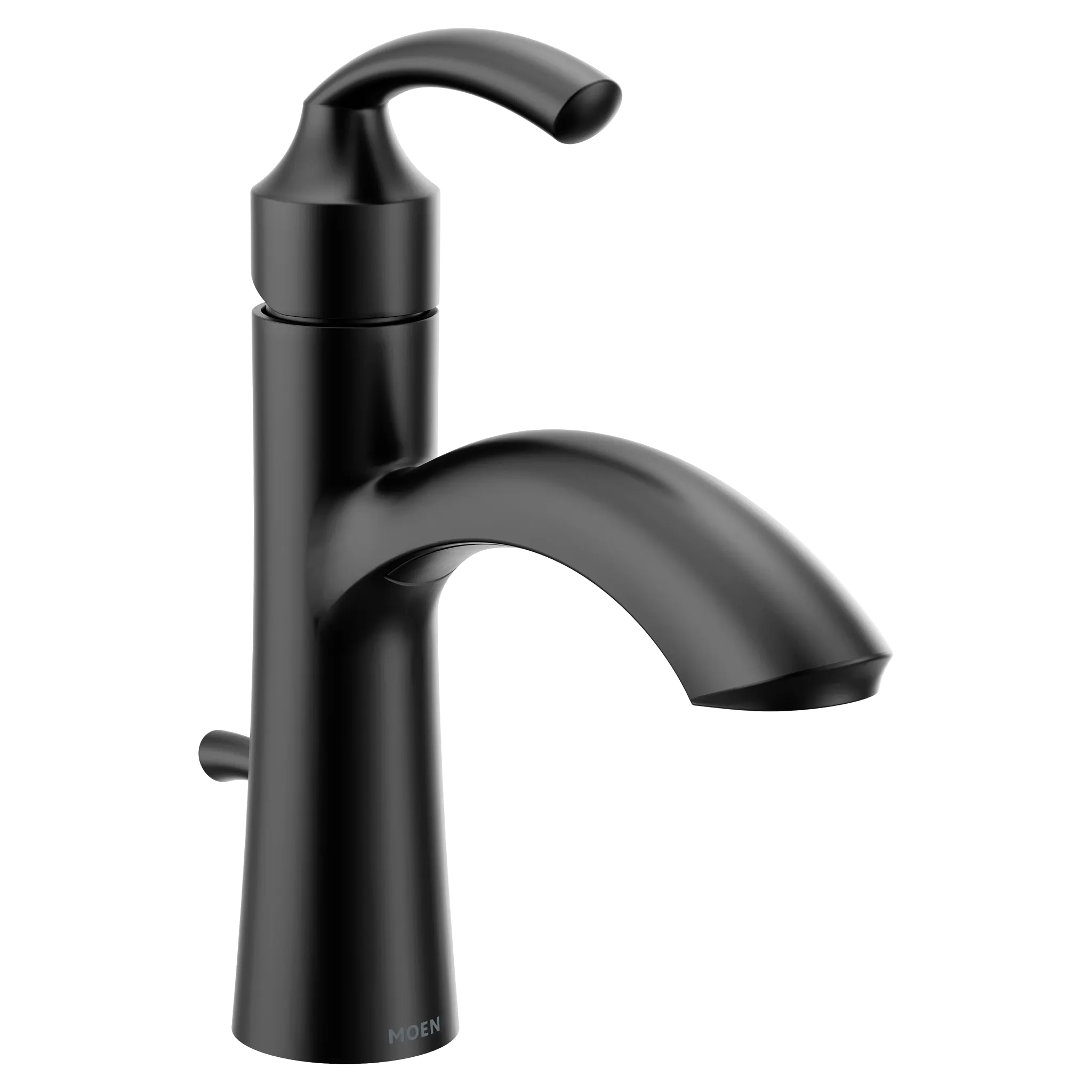 MOEN 6170BL Glyde One-Handle Bathroom Sink Faucet - Matte Black