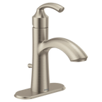 MOEN 6170BN Glyde One-Handle Bathroom Sink Faucet - Brushed Nickel