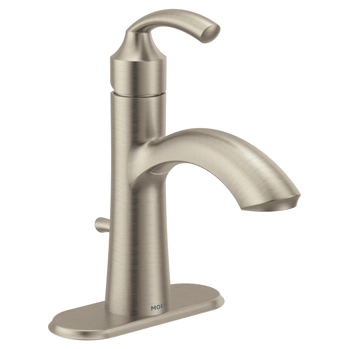 MOEN 6170BN Glyde One-Handle Bathroom Sink Faucet - Brushed Nickel
