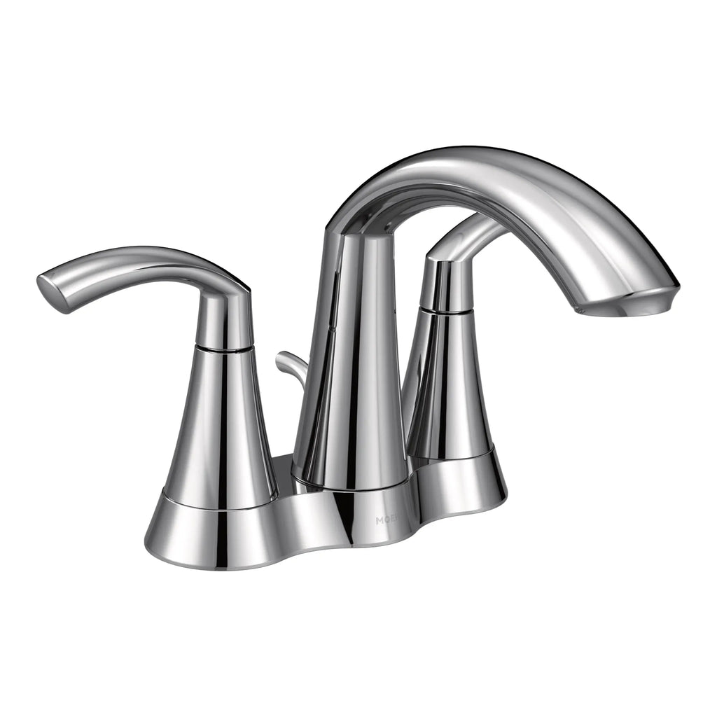 MOEN 6172 Glyde Two-Handle Centerset Bathroom Sink Faucet - Chrome
