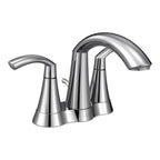 MOEN 6172 Glyde Two-Handle Centerset Bathroom Sink Faucet - Chrome