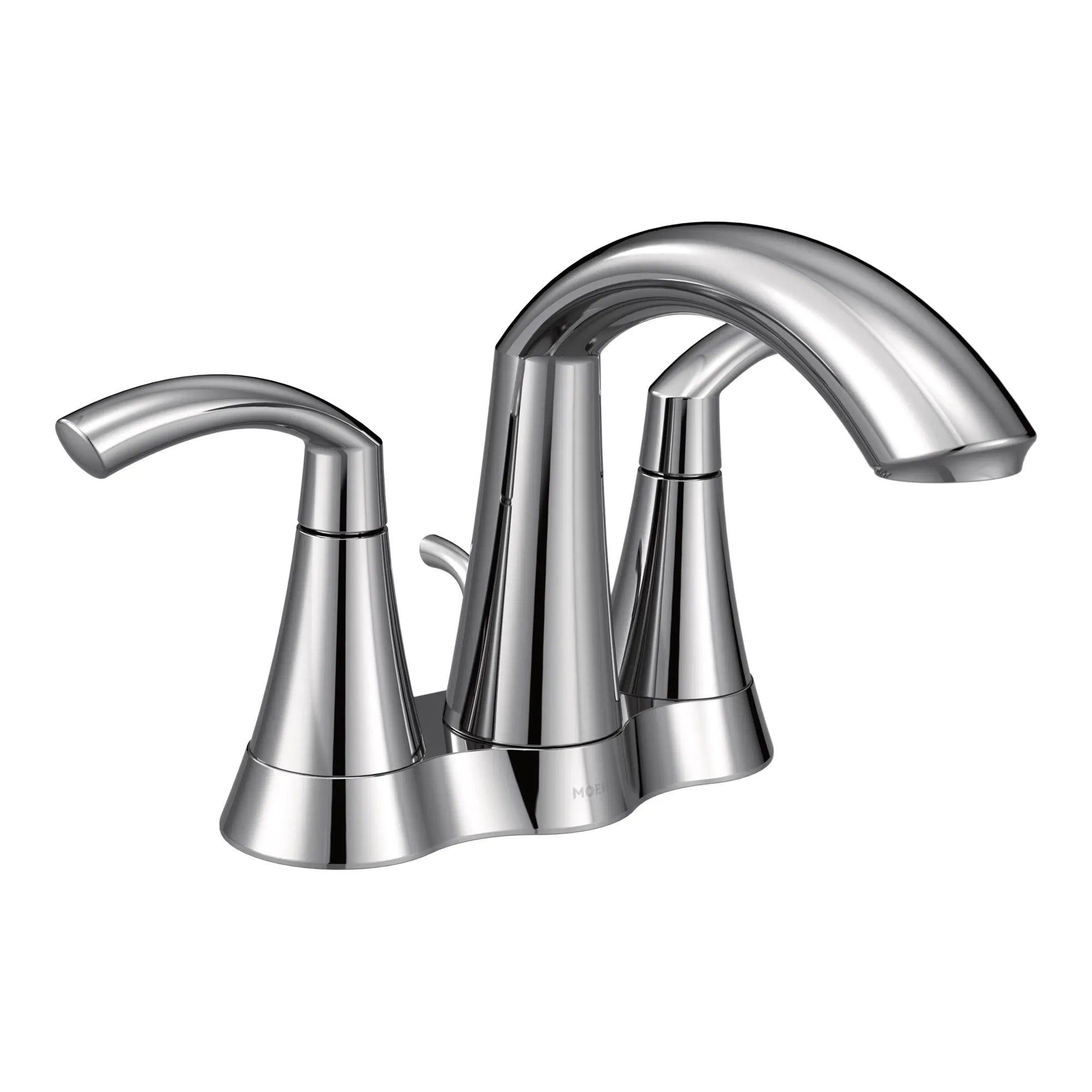 MOEN 6172 Glyde Two-Handle Centerset Bathroom Sink Faucet - Chrome