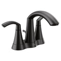 MOEN 6172BL Glyde Two-Handle Centerset Bathroom Sink Faucet - Matte Black