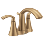 MOEN 6172BZG Glyde Two-Handle Centerset Bathroom Sink Faucet - Bronzed Gold