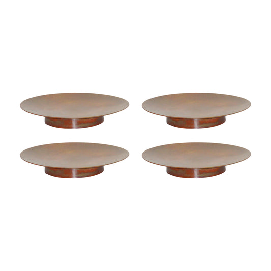 ELK STUDIO 620300/S4 Burnham Pillar Plates (Set of 4) - Small