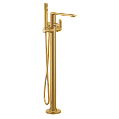 MOEN 620BG Greenfield Chrome One-Handle Tub Filler Includes Hand Shower - Brushed Gold