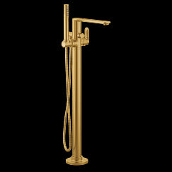 MOEN 620BG Greenfield  One-Handle Tub Filler Includes Hand Shower In Brushed Gold