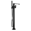 MOEN 620BL Greenfield Chrome One-Handle Tub Filler Includes Hand Shower - Matte Black