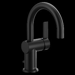 MOEN 6221BL Cia  One-Handle Bathroom Faucet In Matte Black