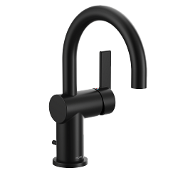 MOEN 6221BL Cia One-Handle Bathroom Sink Faucet - Matte Black