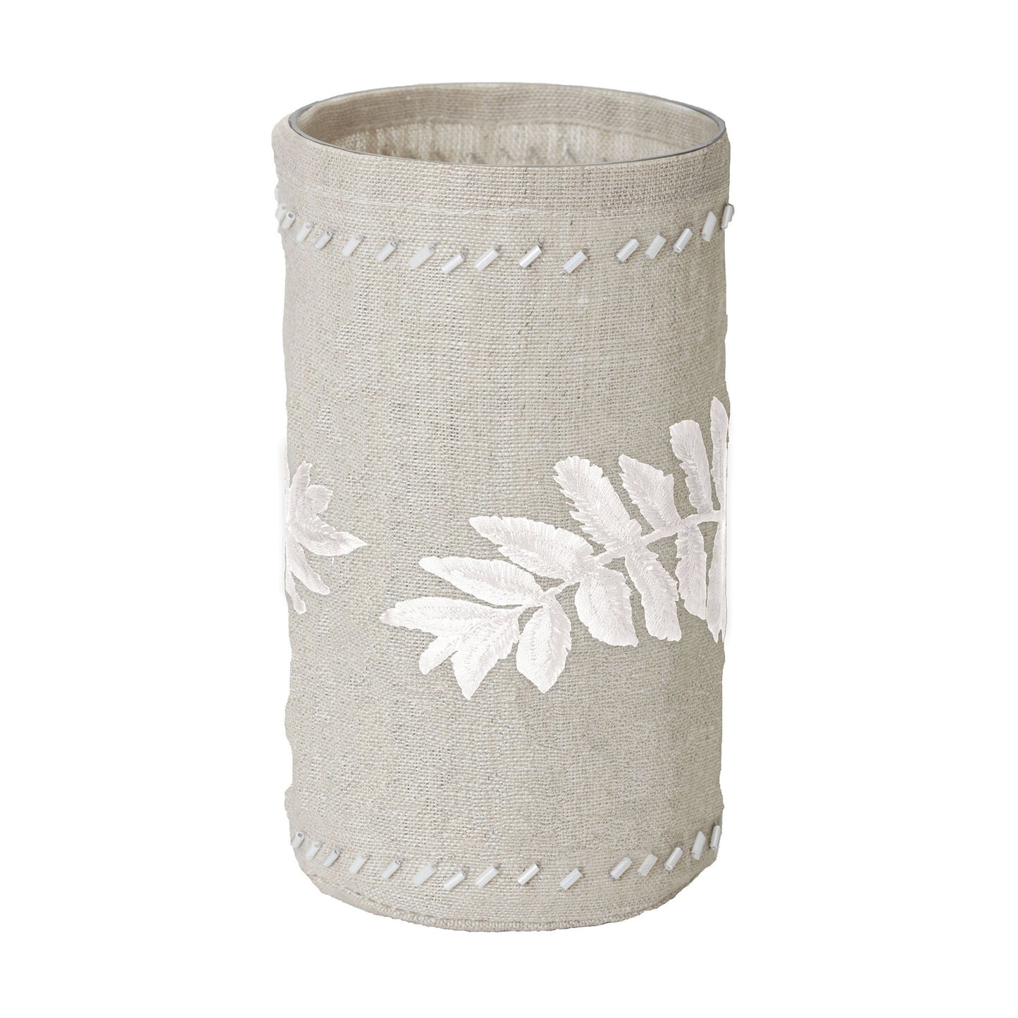 ELK SIGNATURE 625045 Linen Silver Stitched Fern Votive-l