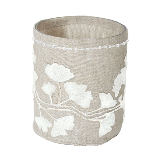 ELK SIGNATURE 625046 Linen Silver Stitched Ginkgo-sm