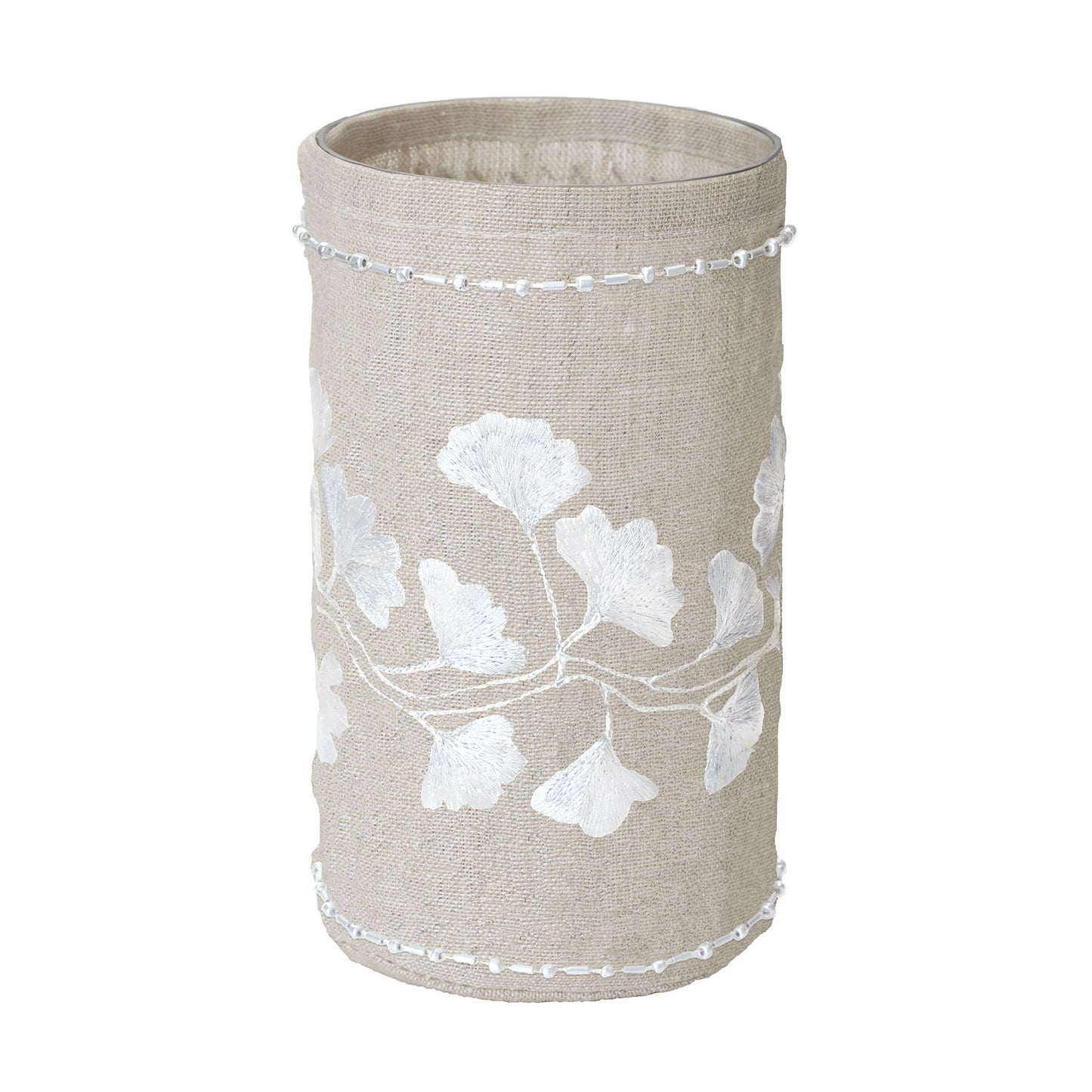 ELK SIGNATURE 625047 Ginkgo Votive with Silver Stitching - Large