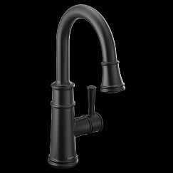 MOEN 6260BL Belfield  One-Handle Pulldown Bar Faucet In Matte Black