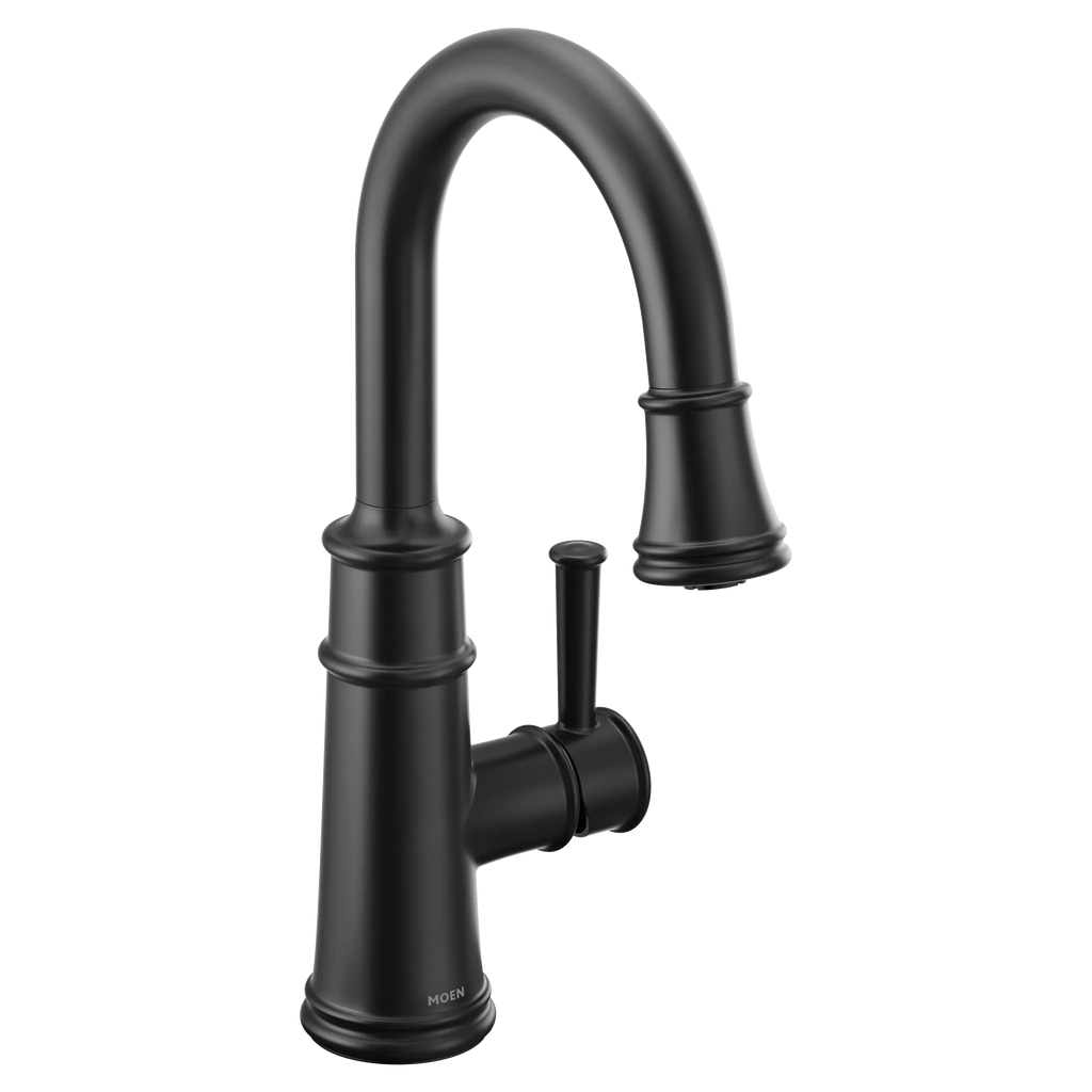 MOEN 6260BL Belfield One-Handle Pulldown Bar Faucet - Matte Black