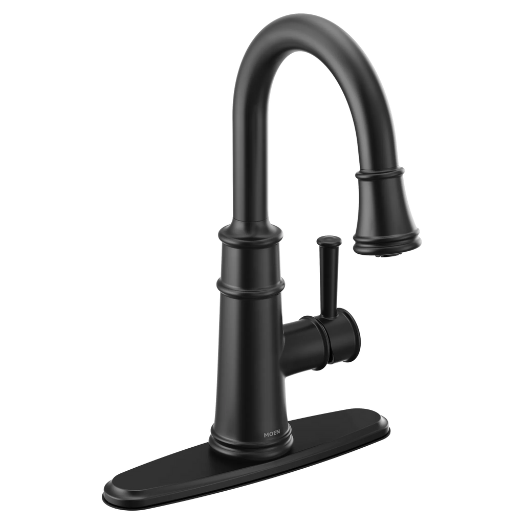MOEN 6260BL Belfield One-Handle Pulldown Bar Faucet - Matte Black