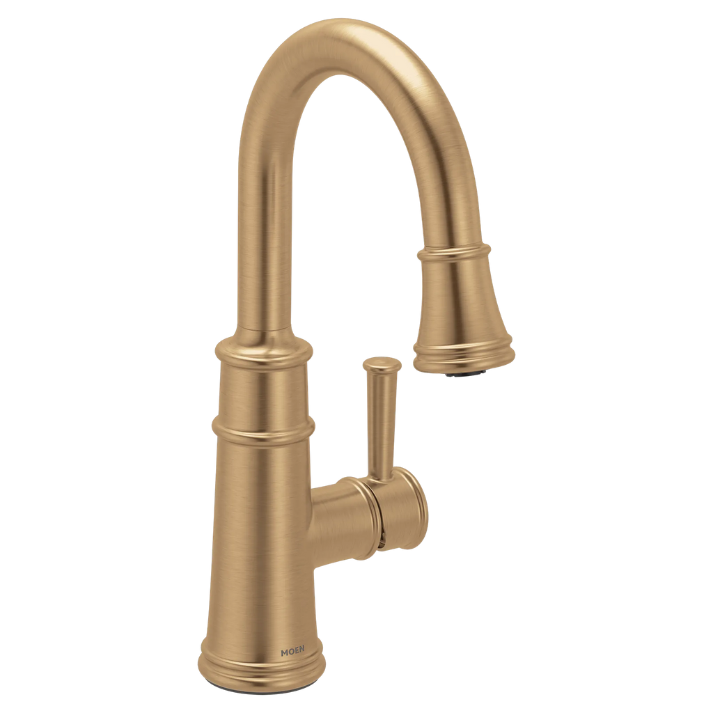 MOEN 6260BZG Belfield One-Handle Pulldown Bar Faucet - Bronzed Gold