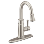 MOEN 6260SRS Belfield One-Handle Pulldown Bar Faucet - Spot Resist Stainless