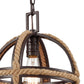 ELK SHOWROOM 63063-1 Natural Rope 12'' Wide 1-Light Mini Pendant - Oil Rubbed Bronze