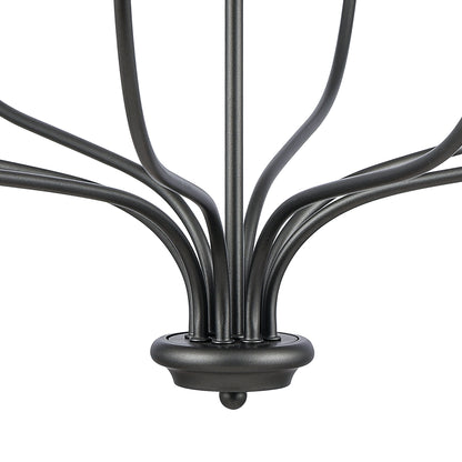 ELK SHOWROOM 63097/8 Madeline 32.5'' Wide 8-Light Chandelier - Dark Gray