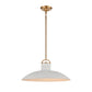 ELK SHOWROOM 63135/1 Surf 20'' Wide 1-Light Pendant - Textured White