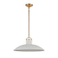 ELK SHOWROOM 63135/1 Surf 20'' Wide 1-Light Pendant - Textured White