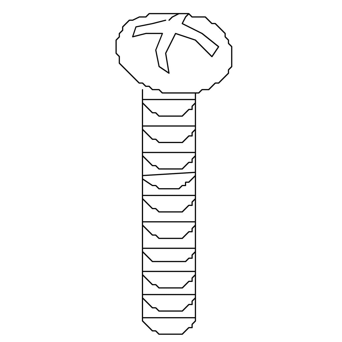 KOHLER Screw 8-32 X1, Pan, K-63149