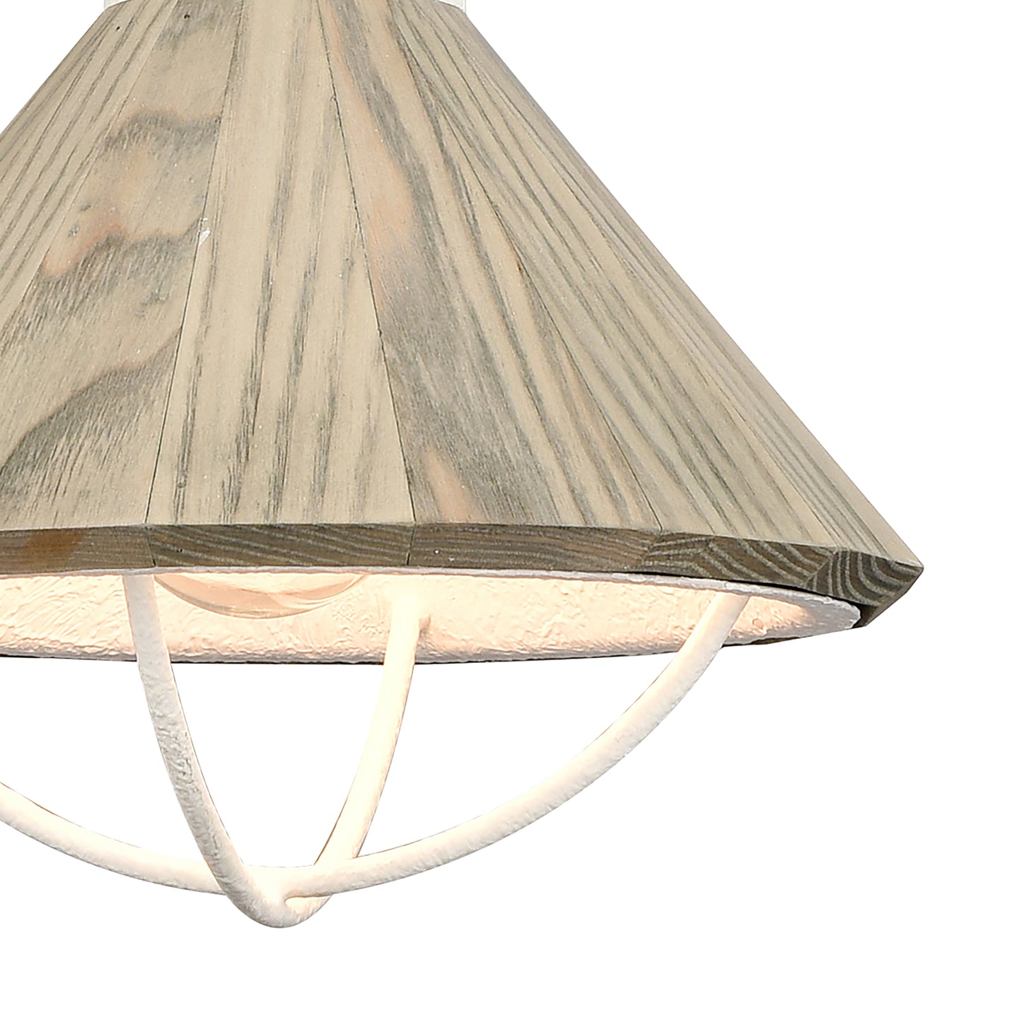 ELK SHOWROOM 63156/1 Cape May 9'' Wide 1-Light Mini Pendant - White Coral